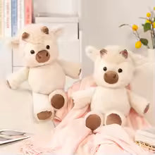 Adorable Highland Cattle Plush Toy 45cm Soft Stuffed Cow Doll Kids Gift