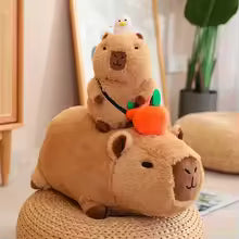 Capybara Plush Toy Simulation Kawaii Stuffed Animal Soft Doll Cosplay Kids Gift - Mini