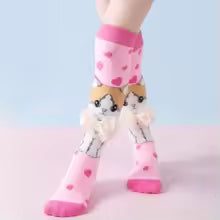 Cartoon Animal 3D Kids Knee-High Socks Dog Rabbit Penguin Party Socks